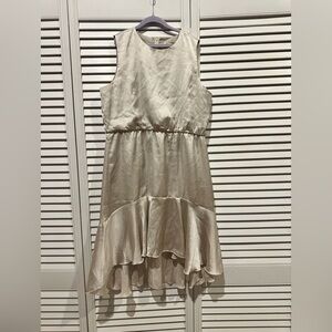 Mia Joy Cream Silk Dress